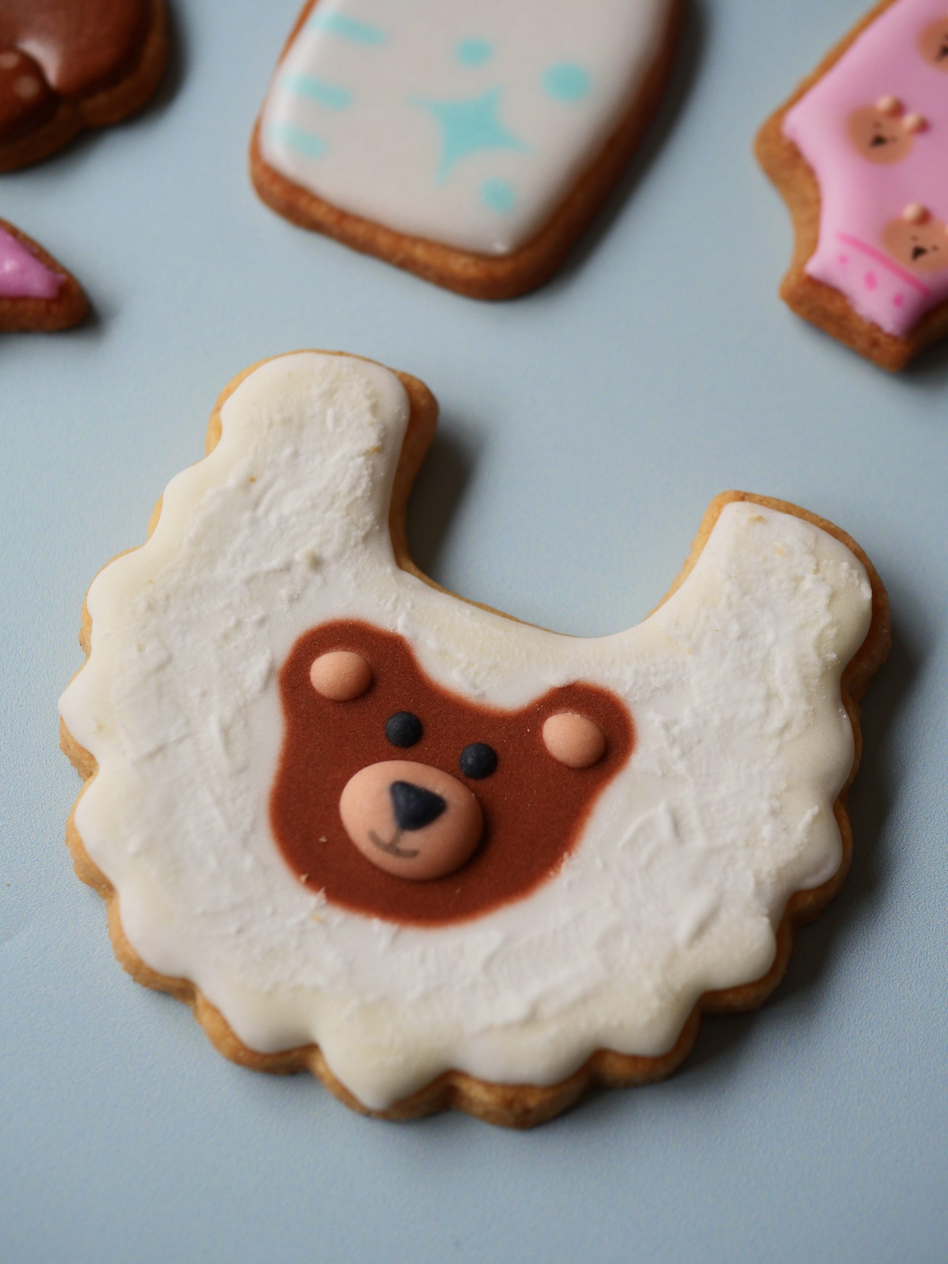 sablés bavoir ourson sablés bavoir ourson