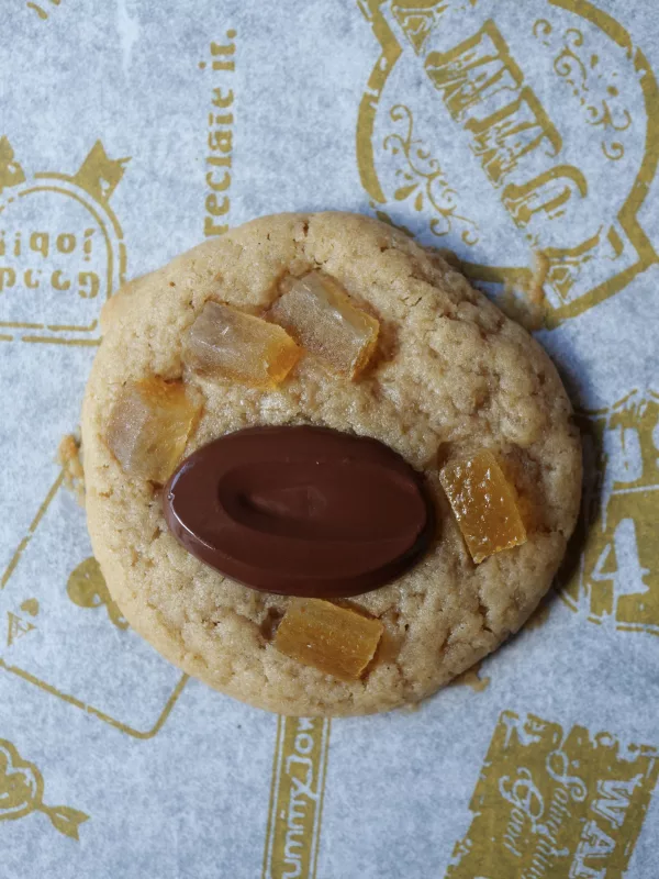 cookie chocolat noir orange confite
