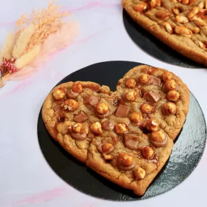 Cookie cacahuètes et noisettes d'amour