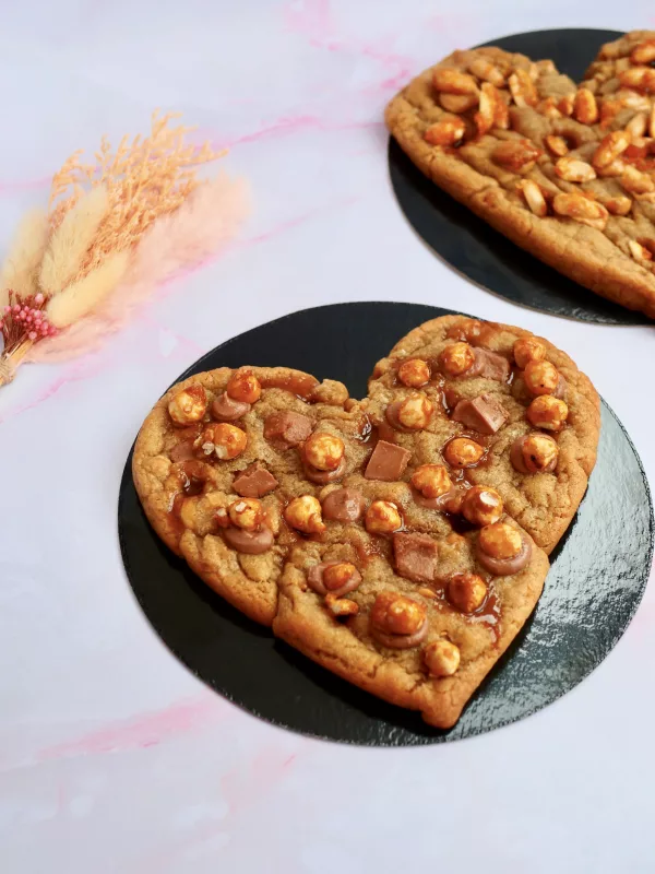 Cookie cacahuètes et noisettes d'amour