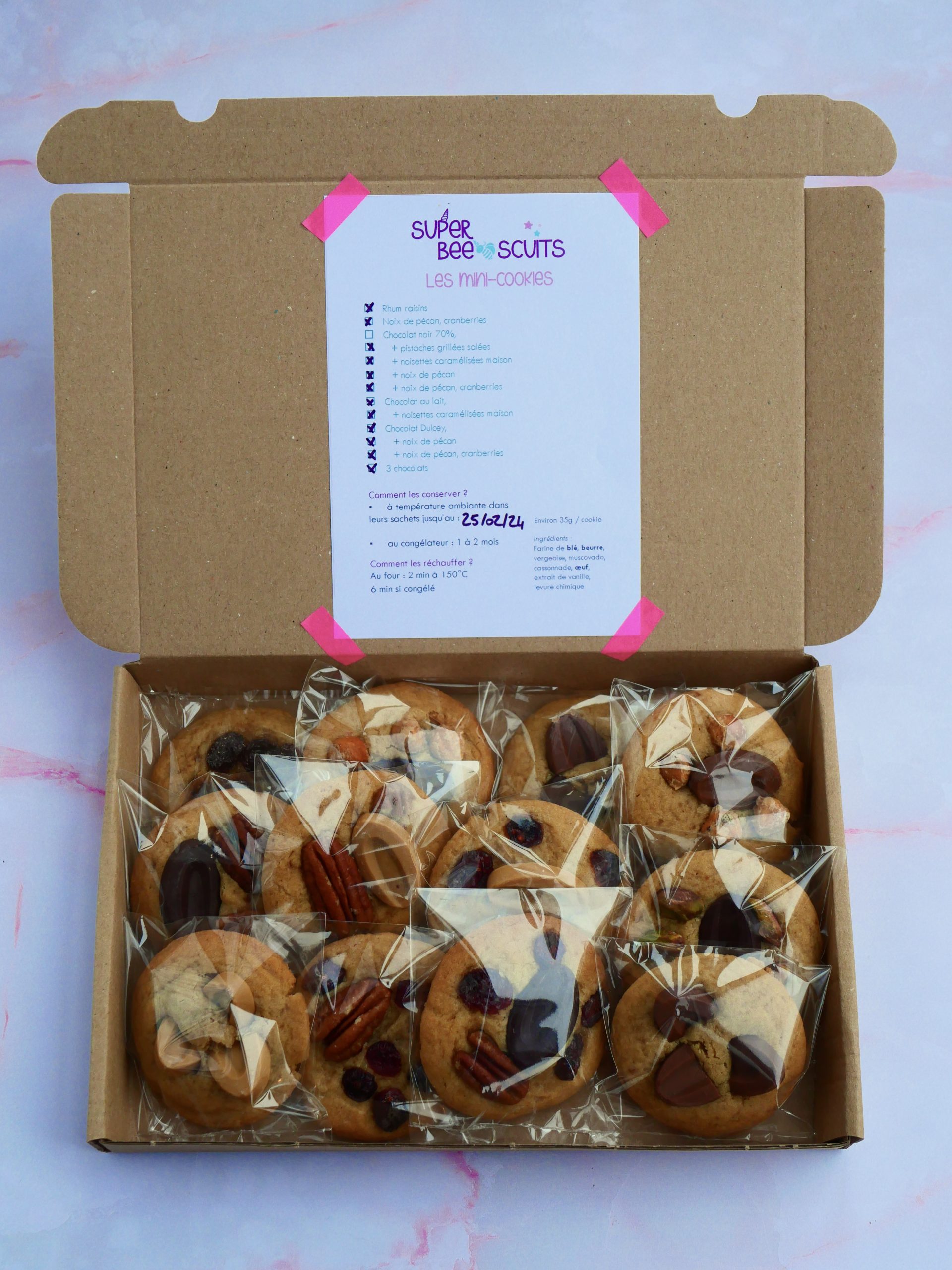 boite de 12 mini cookies boite de 12 mini cookies