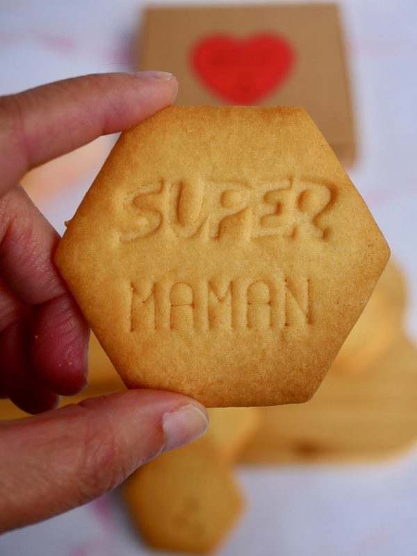 coffret sablés bonne fête maman : biscuit Super Maman