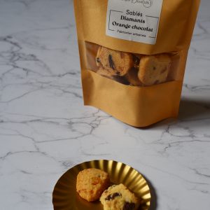 Sablés diamants orange confite chocolat noir