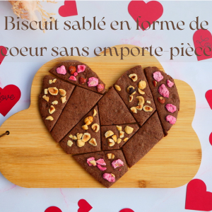 guide sablé en forme de coeur sans emporte-pièce - super beescuits
