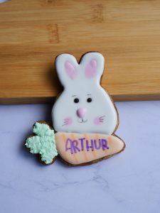 biscuit décoré lapin personnalisé - super beescuits