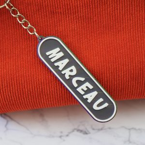 porte clés prénom personnalisé imprimé en 3d - superbeescuits