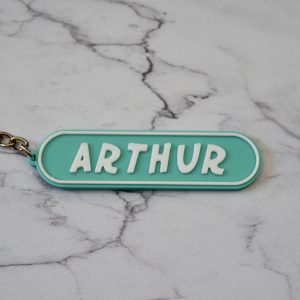 porte clés prénom personnalisé imprimé en 3d - superbeescuits