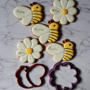 biscuits personnalisés abeille et marguerite